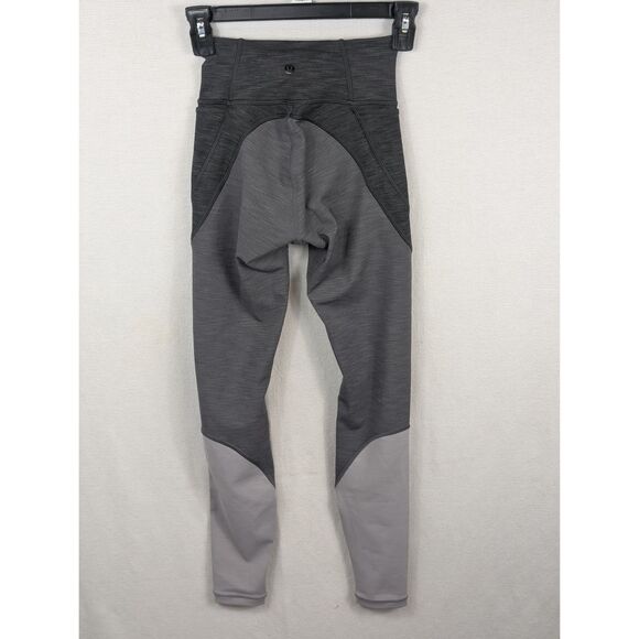 Lululemon Fast & Free High Rise Leggings Gray Women's Size 2 - Picture 8 of 13